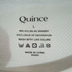 Quince Soft White Spandex Blend Apparel